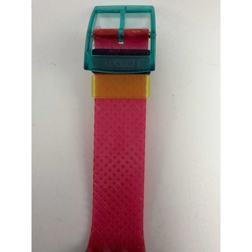 Swatch Flash Arrow SCL100 New Battery AG1990 1991 Vintage 37MM 7.75